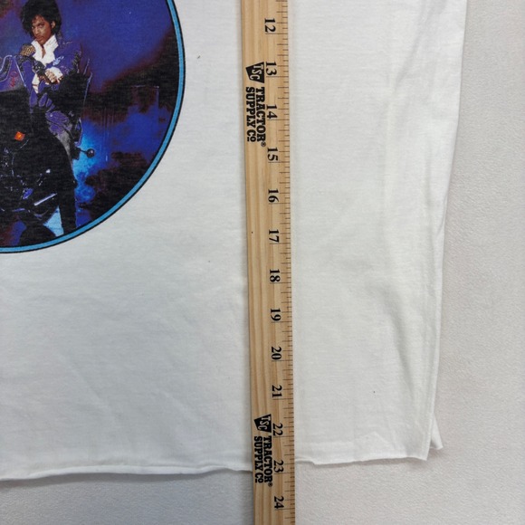 Prince Purple Rain T Shirt Official Estate Graphic Crop Tee Women's Large NWOT - Picture 7 of 7